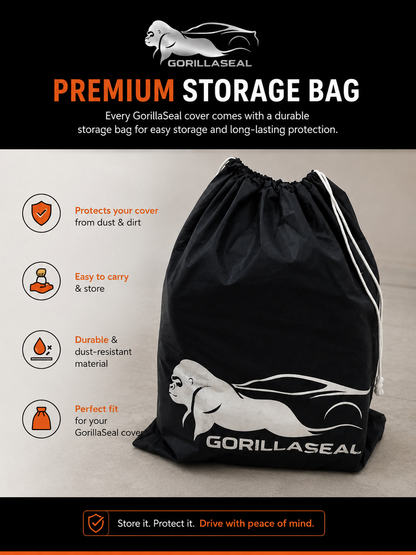 Gorillaseal Heavy-Duty Weighted Car Cover - Superior Rodent Protection - SUV Large